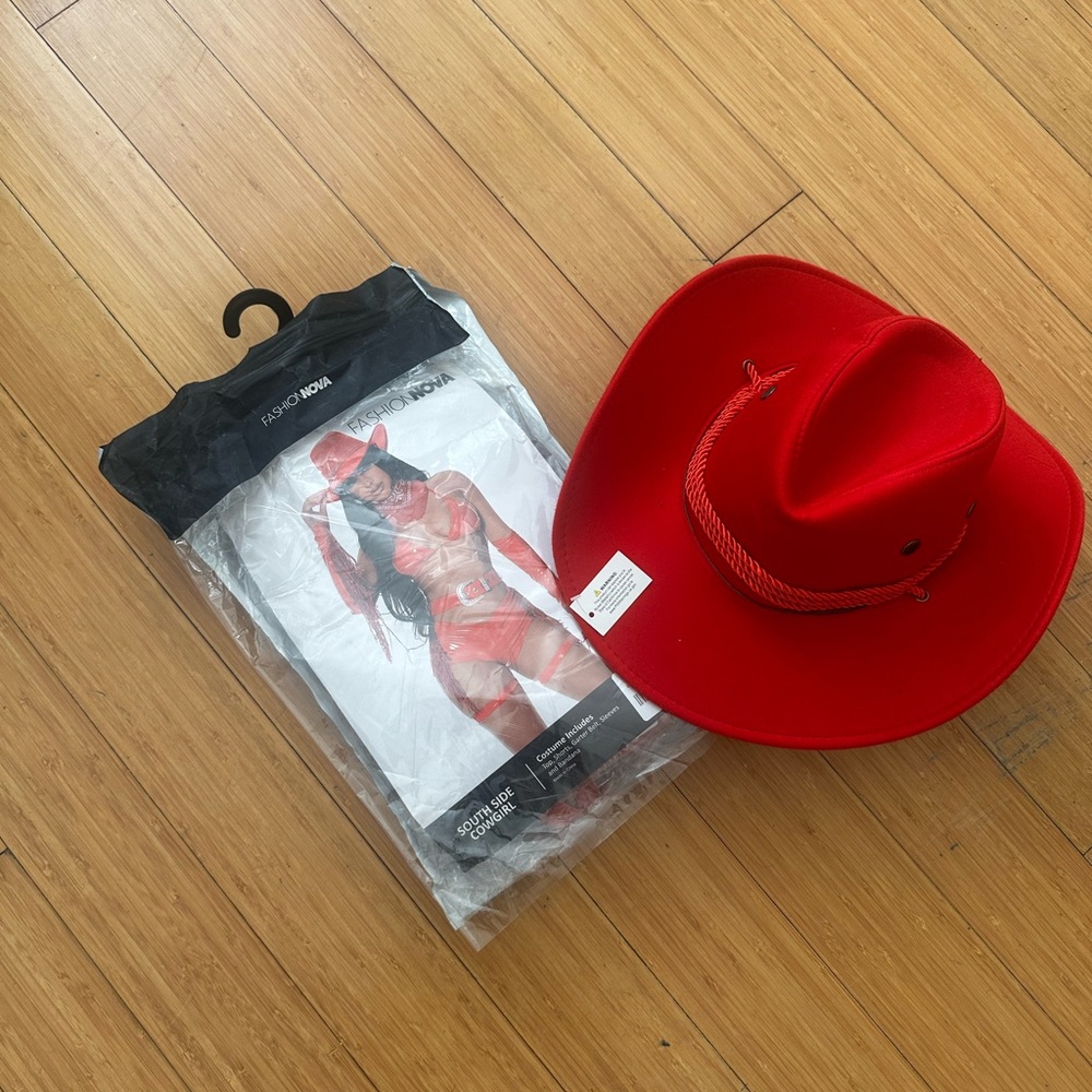 Fashion Nova Vibrant Red Costume Ensemble